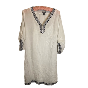 Market & Spruce white cotton tunic dress size medium